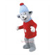Skiing Mouse Mascot Costume