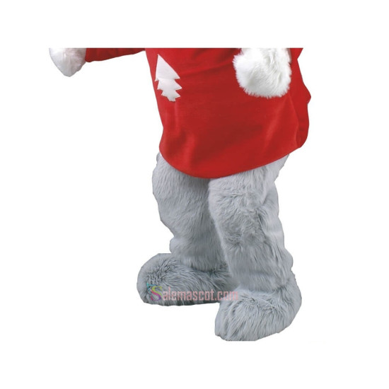 Skiing Mouse Mascot Costume