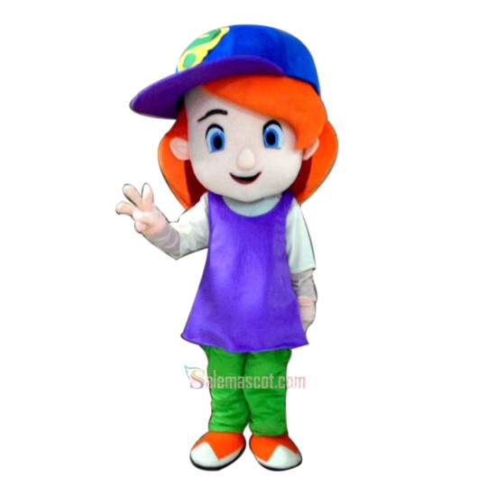 Sport Girl Cartoon Mascot Costume