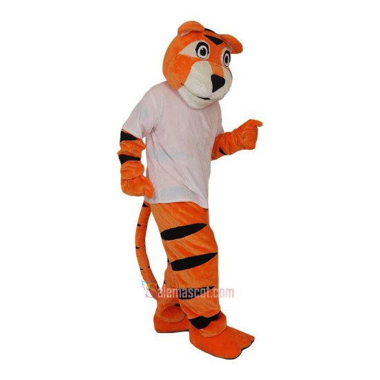 Sport Orange Tiger Cartoon Mascot Costume