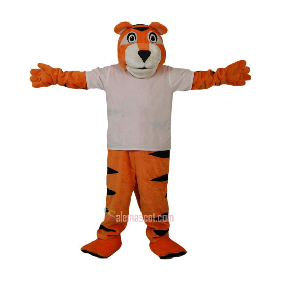 Sport Orange Tiger Cartoon Mascot Costume