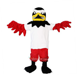 Sport Red Eagle, Bird, Falcon Cartoon Mascot Costume