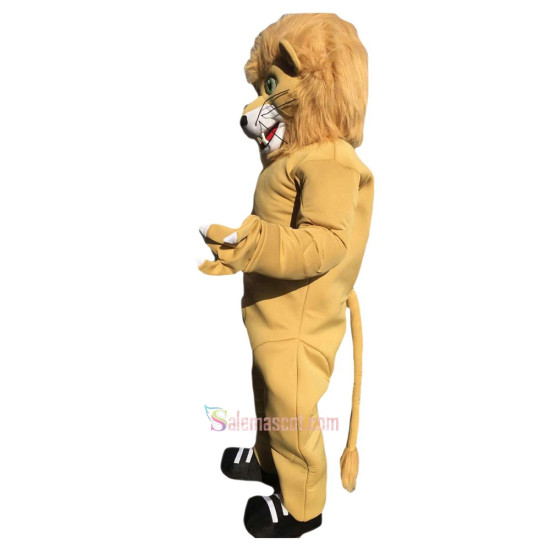 Strong Muscular Lion Mascot Costume