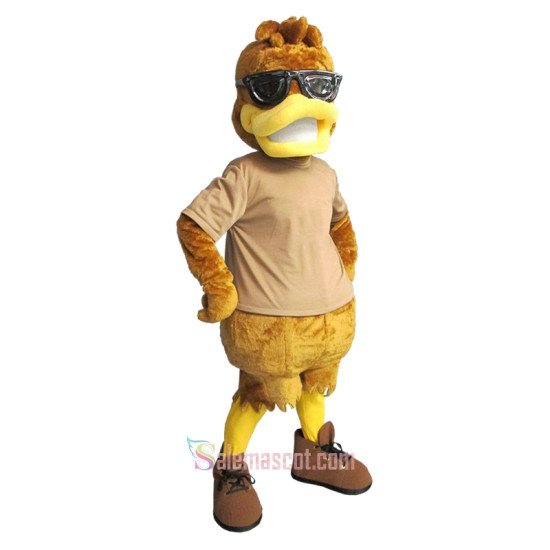 Cool Blind Duck Mascot Costume