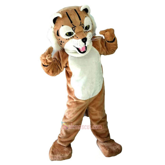 Tiger Wildcat Cartoon Mascot Costume