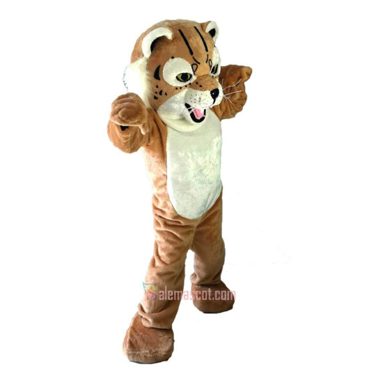 Tiger Wildcat Cartoon Mascot Costume