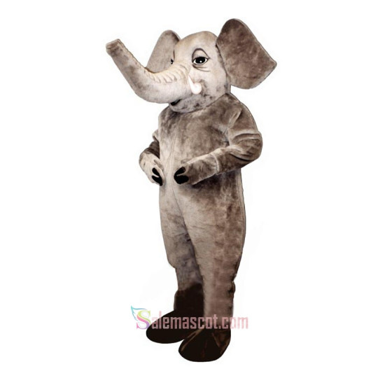 Tusked Elephant Mascot Costume