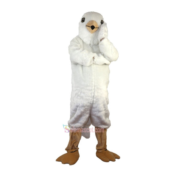 White Bird Eagle Cartoon Mascot Costume