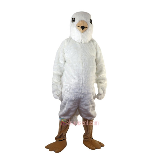 White Bird Eagle Cartoon Mascot Costume