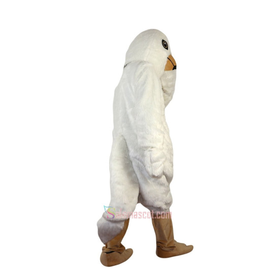 White Bird Eagle Cartoon Mascot Costume