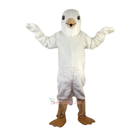 White Bird Eagle Cartoon Mascot Costume