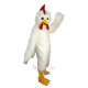White Eagle Bird Chicken Cartoon Mascot Costume