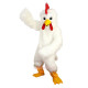 White Eagle Bird Chicken Cartoon Mascot Costume