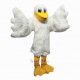 White Pelican Seabird Cartoon Mascot Costume