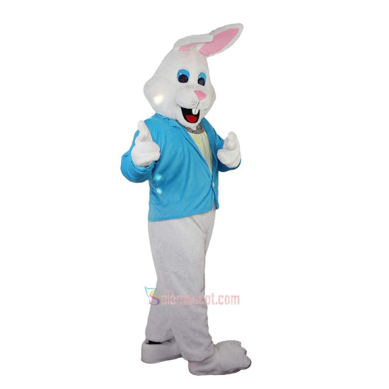 White Rabbit Bunny Cartoon Mascot Costume
