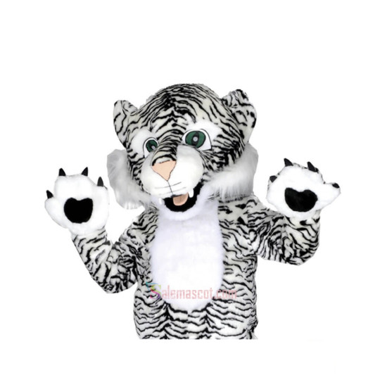 White Tiger Mascot Costume