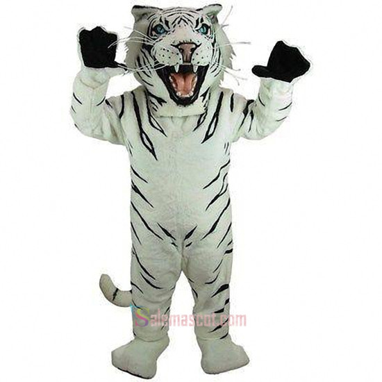 White Tiger Mascot Costume