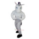 White Unicorn Horse Cartoon Mascot Costume