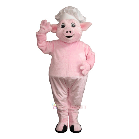 Cute Pink Pig Mascot Costume
