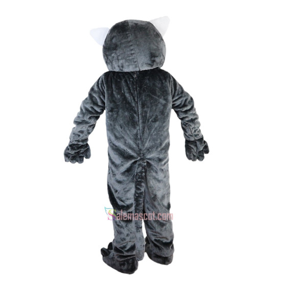 Wildcat Grey Tiger Wolf Mascot Costume