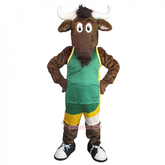 Brown Buffalo Mascot Costume