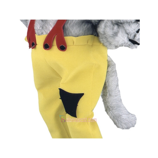Long Plush Wolf Mascot Costume