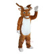 Yellow Brown Elk Moose Wapiti Cartoon Mascot Costume