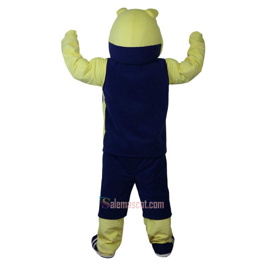 Yellow Bulldog Fierce Dog Vicious Dog Mascot Costume