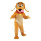 Yellow Dog Cartoon Mascot Costume