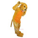 Yellow Dog Cartoon Mascot Costume