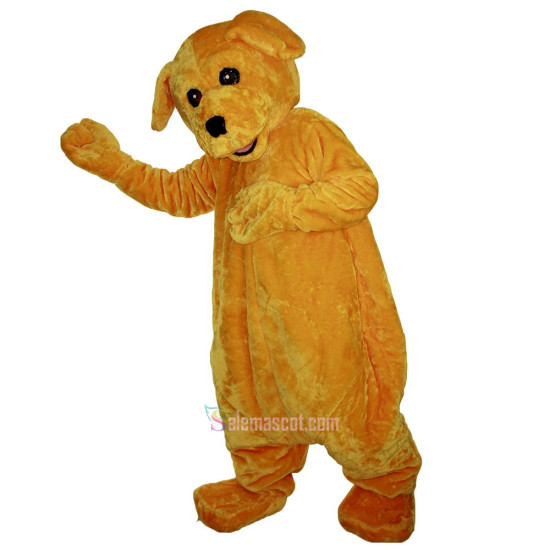 Yellow Dog Cartoon Mascot Costume