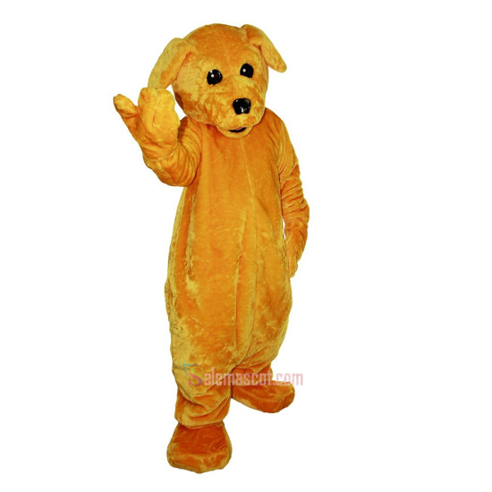 Yellow Dog Cartoon Mascot Costume