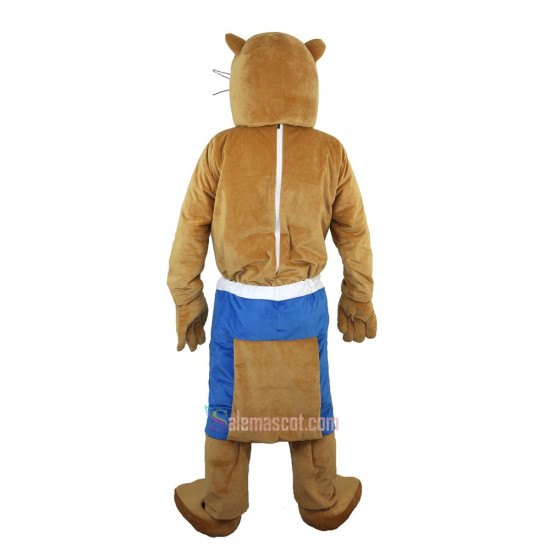 Yellow Ferret Skunk Mascot Costume