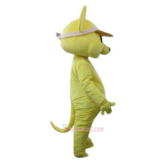 Yellow Mouse Cartoon Mascot Costume