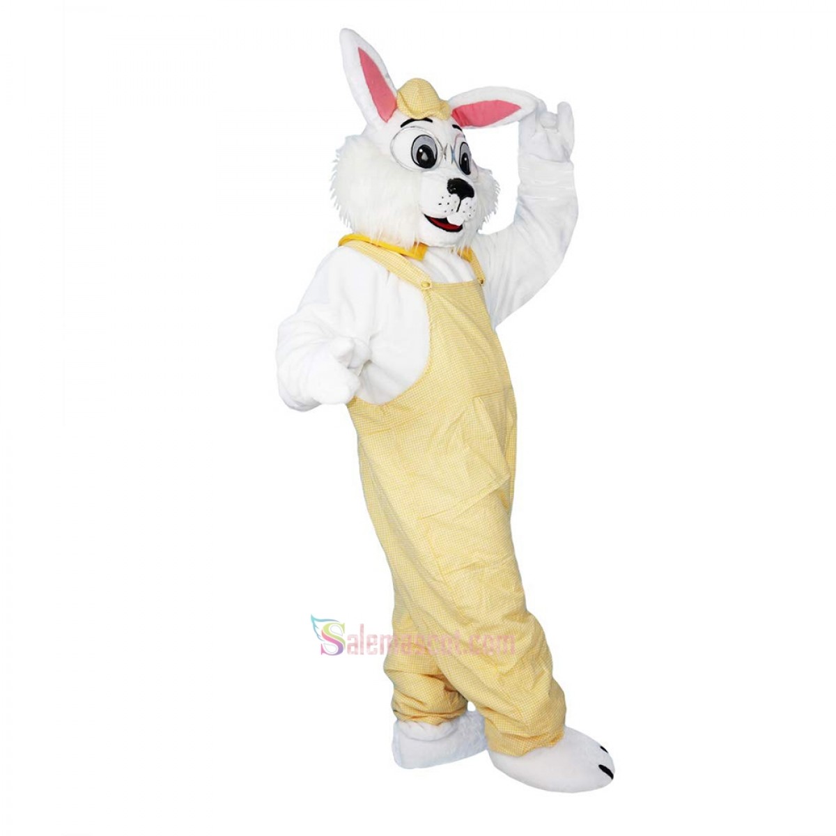 Yellow Rabbit Bunny Hare Cartoon Mascot Costume